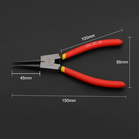 

Toyella Snap ring pliers 7-inch retaining ring pliers multifunctional snap ring pliers External curved mouth