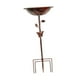 thumbnail image 3 of Baño para pájaros, comedero para pájaros, fácil de diseñar, decoración, baño para pájaros independiente y resistente Mariposa de bronce roja, 3 of 8