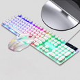 thumbnail image 5 of Quiet Blue Teclado Punk resistente al agua con 108 teclas redondas teclado luminoso teclado silencioso, 5 of 5