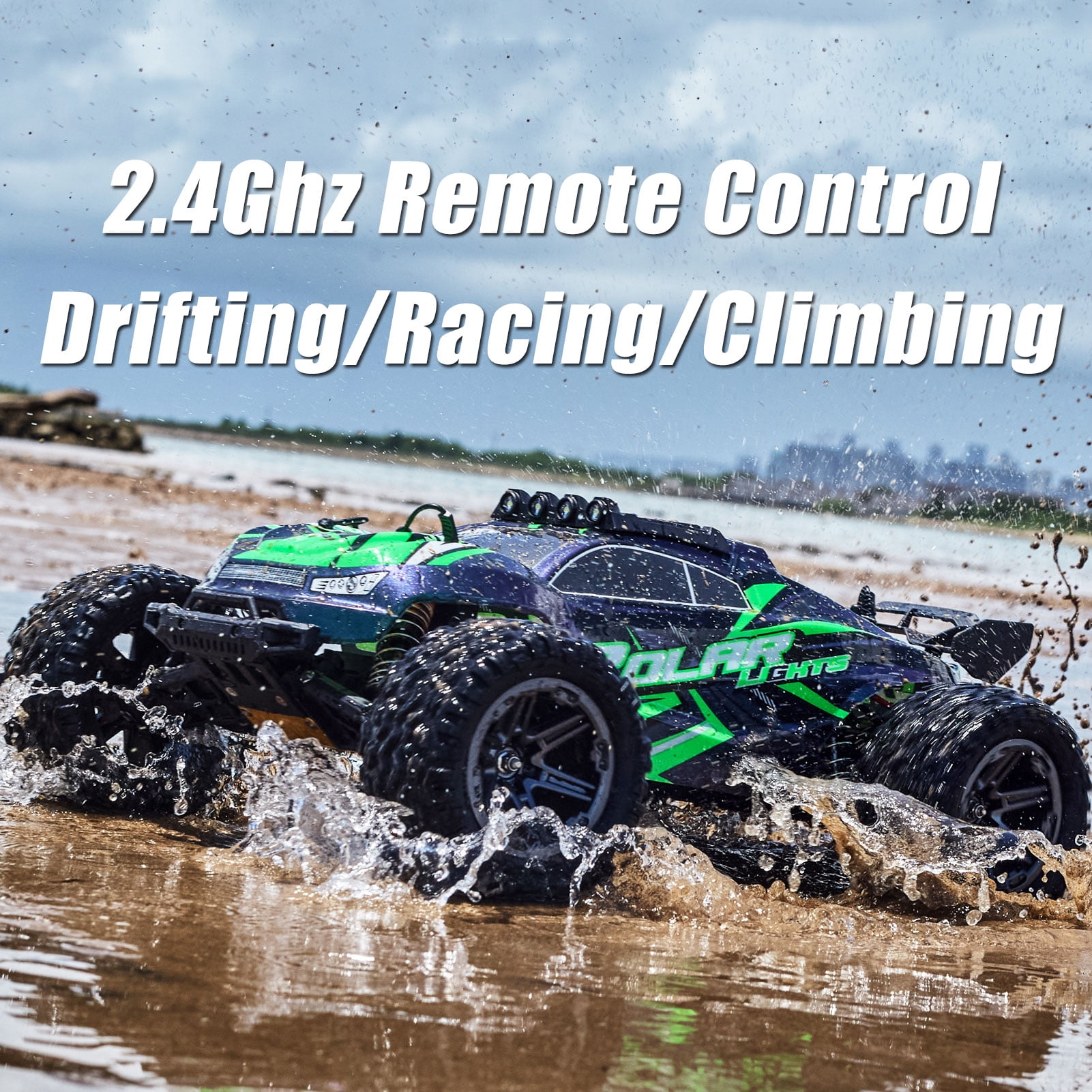 High Speed RC Car, 45KM/H, All Terrain 1:8 Off Road Vehicle, Outdoor Sport Off-Road Truck with 1 Rechargeable Batteries, Proportional Throttle/Steering, Independent Shock Absorption, Birthday Gifts