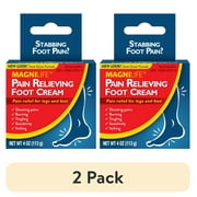(2 pack) MagniLife Pain Relieving Foot Cream, Moisturizing Formula Relieves Pain, 4 oz.