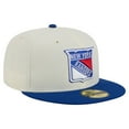 thumbnail image 3 of Men's-New Era  White New York Rangers Chrome Two-Toned 59FIFTY Fitted Hat, 3 of 6