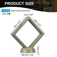 thumbnail image 2 of Uxcell 3D Floating Frame Display Stand Challenge Coin Display Stand Holder Transparent PE Black&Green, 2 of 7