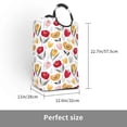 thumbnail image 3 of KLL Tulips Flowers Laundry Hamper,Large Canvas Fabric Lightweight Storage Basket Toy Organizer Dirty Clothes Collapsible Waterproof, 3 of 6