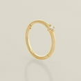 thumbnail image 4 of Anygolds 14K Real Solid Gold Diamond Hoop Earrings - Cartilage, Tragus, Conch, 4 of 6