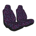thumbnail image 2 of Naloa Purple Butterfly Car Seat Covers 2PCs Front Car Seat Covers Universal fit for Most Cars SUVs and Trucks - 1, 2 of 5