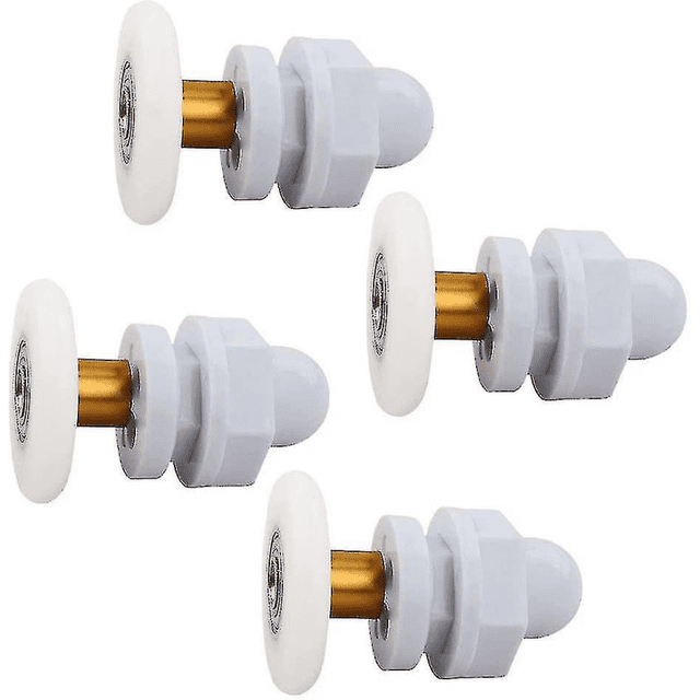 4 Pcs Roue de Porte de Douche 25mm Roulettes de Porte de Douche Roulettes de Porte de Douche Coureurs de Porte de Douche