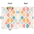 thumbnail image 5 of FORMRS Acrylic Clipboard with Low Profile Clip Standard A4 Letter Size, 12.5" x 9", Pink Abstract Pattern, 5 of 8