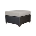 thumbnail image 4 of TKC Barbados Patio Wicker Ottoman in Beige, 4 of 6