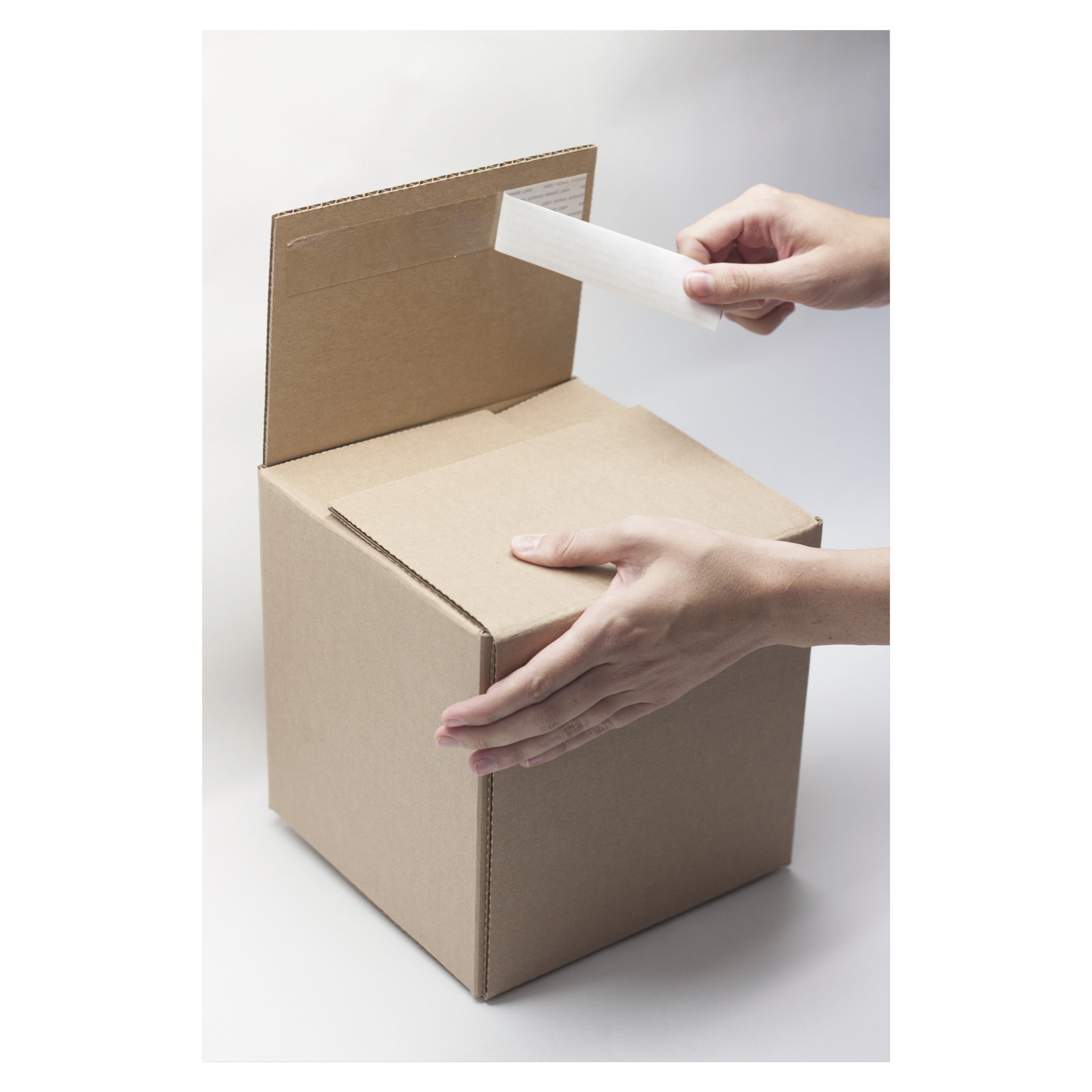 EasyBOX SelfSealing Shipping Boxes, 10l" x 8" x 8", Brown Kraft, 8 per
