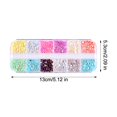 thumbnail image 6 of SmartBy 1 Set Round Nail Art Rhinestone Kit 12 Grids Assorted Size Decoration Fake Gems DIY Nail Design Crafting Glass Flatback Rhinestones, 6 of 7