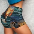 thumbnail image 4 of Fotbe Textured Bald Eagle Shorts Sin Costuras – Shorts Deportivos de Cintura Alta para Mujer, Elásticos para Gimnasio, Yoga, Running o Ciclismo-X-Large, 4 of 8