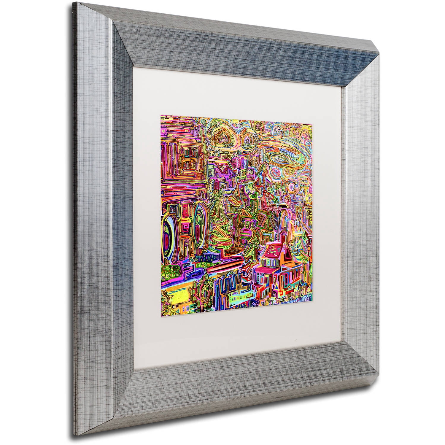 Trademark Fine Art "Strathcona No 2" Canvas Art by Josh Byer, White Matte, Silver Frame