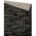 thumbnail image 2 of LBaiet 8' x 10' Black and Beige Geometric Power Loomed Rectangular Area Throw Rug, 2 of 7