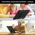 thumbnail image 6 of Case for Samsung Galaxy Tab S9 Fe + / Tab S9 Plus Case 12.4 inch 2023 Kids Friendly Protective Case with Kickstand / S Pen Holder / Shoulder Strap for Galaxy Tablet S9 FE+ / S9+ (Black), 6 of 6