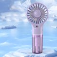 thumbnail image 4 of HIBIBUD Portable Handheld Misting Fan, 4 Level Speed, Battery Operated Spray Water Mist Fan, Fan with Water Spray Misting Fan, Rechargeable Personal Mister Fan for Beach Travel Outdoors, 4 of 7