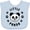 AE-Light Blue, variant on Inktastic Little Panda Boys or Girls Baby Bib