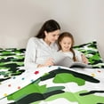 thumbnail image 4 of Manfei Camouflage Camo 7-Piece Twin Bedding Sets,Rustic Outdoor Bedding Comforter Set,Green Black Sheet Sets For Kids,Microfiber Bedroom Decor Reversible, 4 of 8