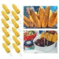thumbnail image 3 of 12 Pack Jumbo Corn On The Cob Holders Skewers Stainless Steel Prongs Kitchen BBQ, 3 of 5