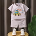 thumbnail image 2 of HCNTES 2nd Birthday Shirt Toddler Boy Two Year Old Birthday Outfit Short Sleeve Cotton T Shirt Clothes(Grey,18-24 Months), 2 of 3