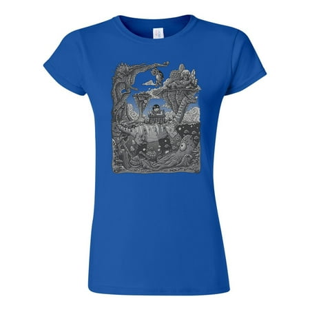 Junior Beauty Of Imagination Drawing Animals Salih Gonenli Artworks Funny DT T-Shirt Tee