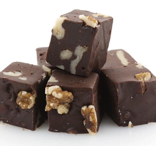 Chocolate Walnut Fudge smooth creamy 1 pound by Country Fresh Food & Confections - Oliver Springs, TN