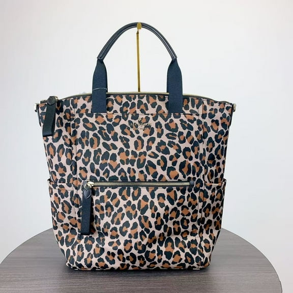 Kate Spade KI375 Chelsea Spotted Leopard Large Convertible Backpack IN Brown Multi