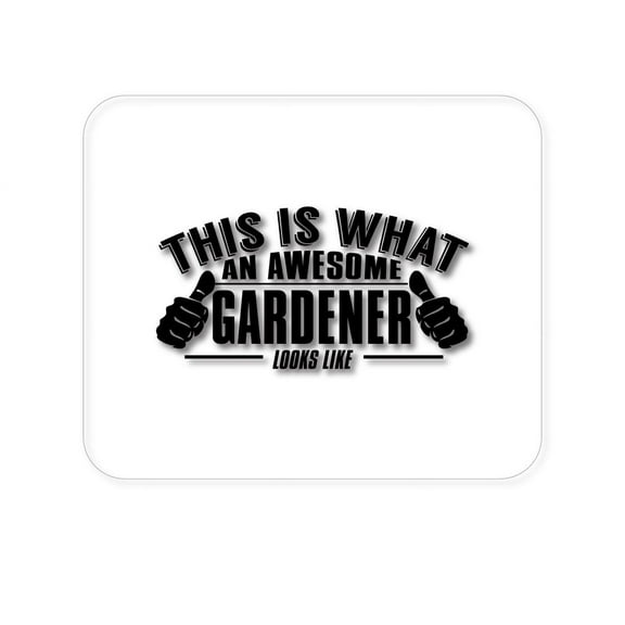 DistinctInk Mouse Pad - 1/4" Foam Rubber - This is What an Awesome Gardener Looks Like