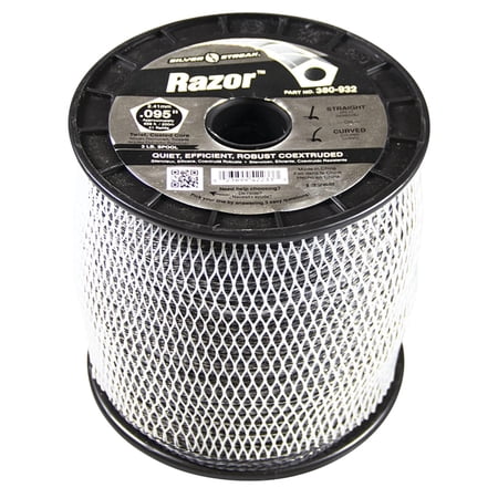 OEM Grade Trimmer Line Compatible with Echo Stihl Husqvarna Ryobi String Trimmer Weed Eater Edger Lawn Care Yard Razor 0.095 In Diameter Twist Gray Co-Extruded 3 Lb Branded Spool 656 Ft