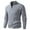 Gray, variant on Knit Jacket for Men Ribbed Mock Neck Long Sleeve Jackets Stretch Zip Up Coats Solid Casual Stylish Outetwear