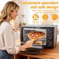 thumbnail image 7 of Wliqien 34QT/32L Kitchen Convection Oven, 1500W, Multi-Functional Countertop Toaster Oven with 60-Min Timer, Crispy Roast, Dehydrate, Rotisserie, 6 Accessories Included, Black, 7 of 7