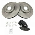 thumbnail image 2 of TRQ Front Ceramic Brake Pad & 2 Rotors Kit Set Fits Select CSX RSX Type S Civic SI, 2 of 6