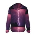thumbnail image 3 of Balery Thunderstorm Violet Purple Men's Women's UPF 50+ Sun Protection Lightweight Hoodie Performance Long Sleeve Shirt for Fishing Running-3X-Large, 3 of 9