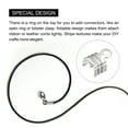 thumbnail image 4 of 400Pack Fold Over Cord Ends, 5x7.5mm Terminators Crimp End Tips for Leather Ribbon, Silver Tone, 4 of 7