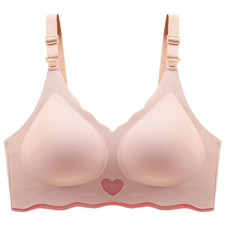 Yenemqa Women s nursing bra-Pregnancy Adjustable Breathable Nursing Bra-No Steel Ring Gathering Type