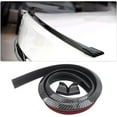 thumbnail image 1 of Soft Car Rear Roof Spoiler Wing Sticker, Waterproof Rubber Car Rear Spoiler, Universal Car Rear Spoiler for Auto Bumper Protection (Carbon Fiber), 1 of 4