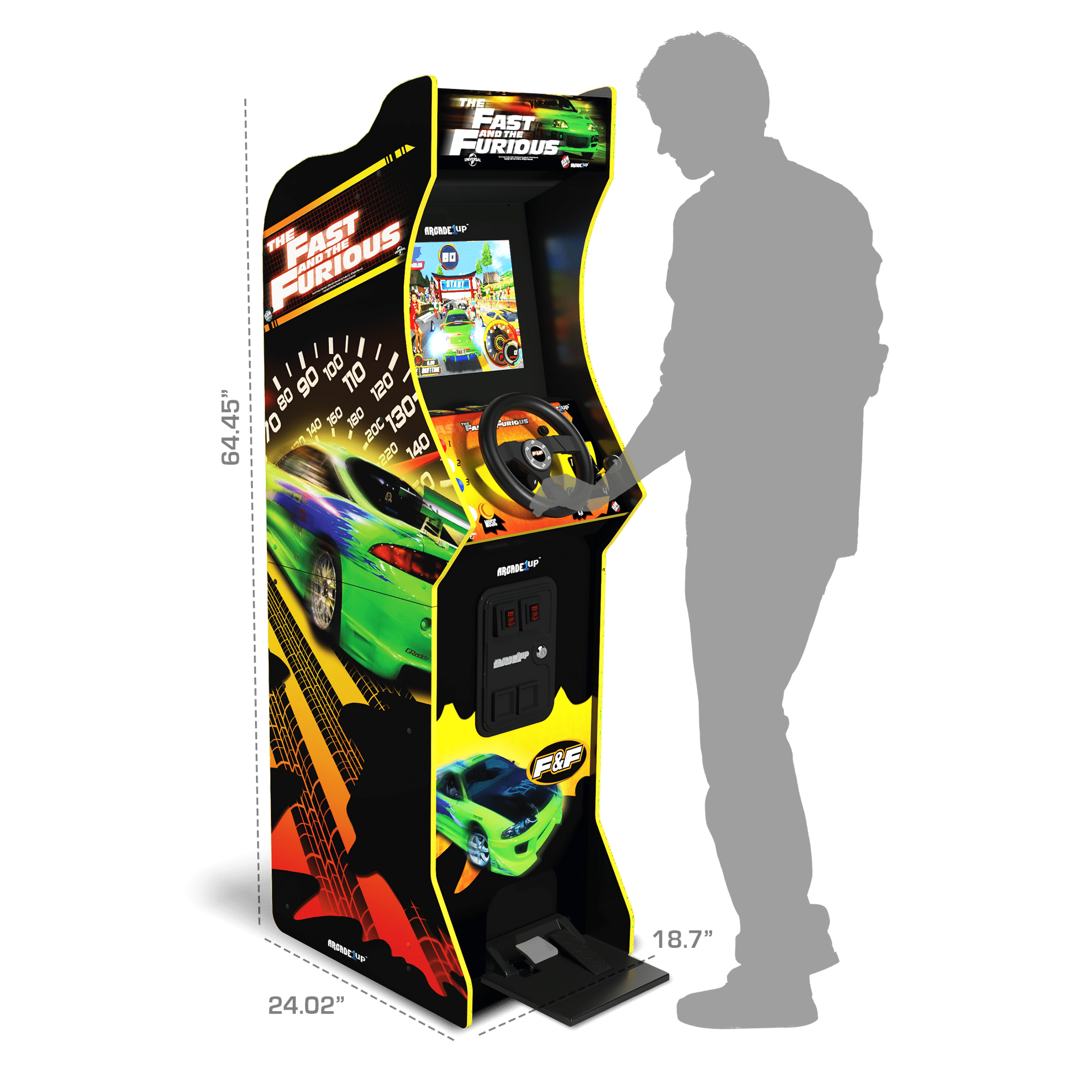 Arcade1up The Fast & The Furious Deluxe Arcade Game, built for