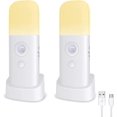 thumbnail image 1 of Liangnv Luz nocturna con sensor de movimiento para interiores, luces con pilas de 2000 mah, lámparas de mesa inalámbricas para niños, luces nocturnas LED regulables de 5 etapas par, 1 of 4