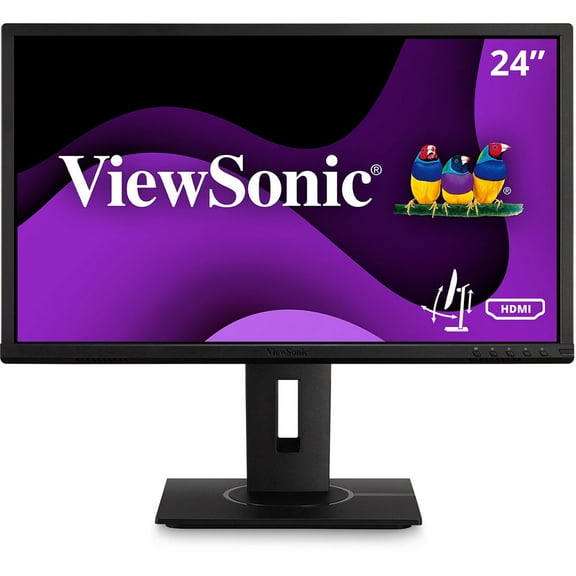ViewSonic VG2440 24 Inch IPS 1080p Ergonomic Monitor with Integrate vDisplyManager HDMI DisplayPort VGA USB Inputs for Home and Office - 24" Monitor - MVA technology - Full HD 1920 x 1080 - 16.7 Mi...