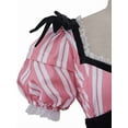 thumbnail image 6 of Pink and White Striped Victorian Rococo Dress Marie Antoinette Ball Gown Plus Size for Women, 6 of 6