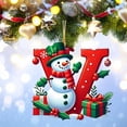 thumbnail image 4 of Coollooc Snowman Gift Box Berries Letter Ornaments Christmas Tree Decoration Pendant Personalized,26 Letter Christmas Tree Hanging,Christmas Ornament for Christmas Tree, 4 of 4
