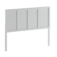 thumbnail image 4 of Taylor & Logan Solid Wood Paneled Headboard Only White - Queen, 4 of 5