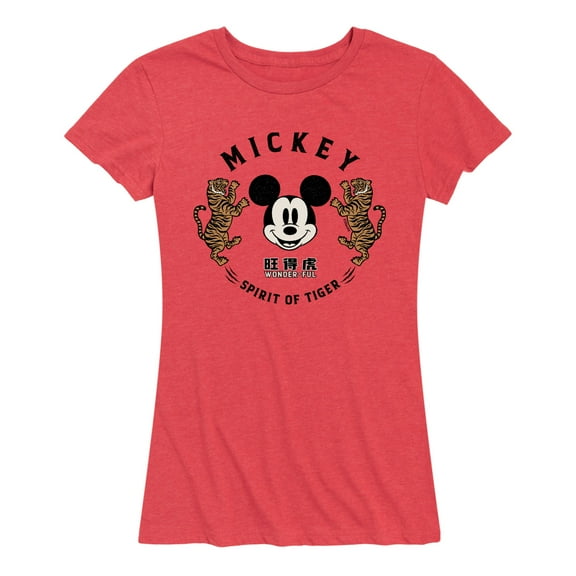 Mickey & Friends - Mickey's Spirit of The Tiger - Women's Short Sleeve Graphic T-Shirt