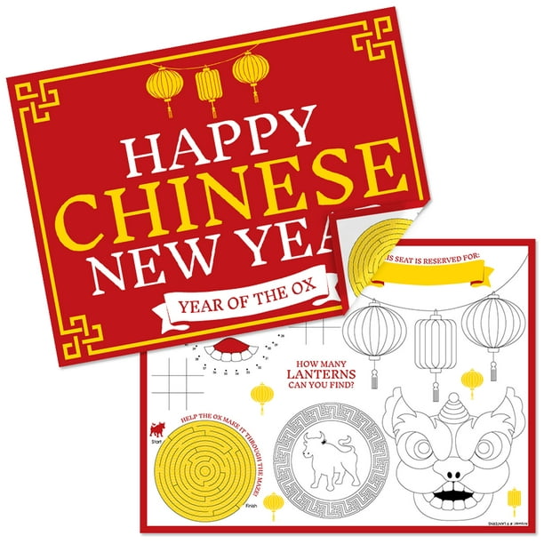 Download Big Dot of Happiness Chinese New Year - Paper 2021 Year of ...