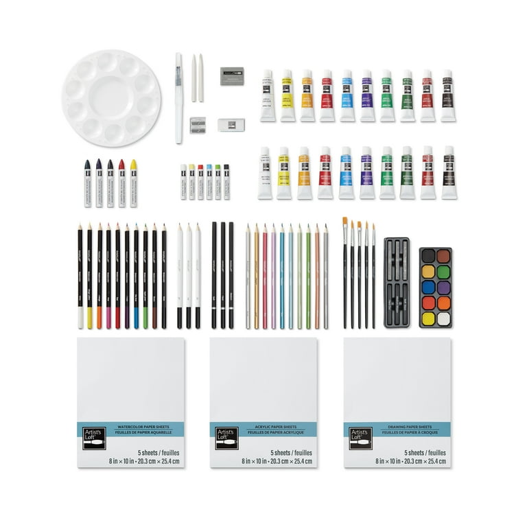 100pc. Mixed Media Art Set by Artist's Loft - Art Set for Drawing