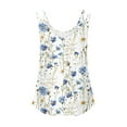 thumbnail image 4 of Homenesgenics Womens Tops Clearance under $5 Women Printing Sleeveless Round Neck Pullover Eyelet Shirts Tank Tops Spaghetti Straps Undershirts Multicolor XL, 4 of 4