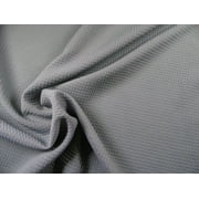Bullet Textured Liverpool Fabric 4 way Stretch Gray Grey R11 (Yard)