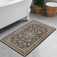 thumbnail image 4 of Washable Vintage Kitchen Mat 31"x20" Non Slip Soft Plush Low Profile Kitchen Rug, Distressed Medallion Oriental Style Sink Mat for Laundry Room Bedroom Office, 4 of 6