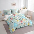 thumbnail image 3 of Manfei Royal Nutcracker Guard Bedding Comforter Set 7pcs for Teens, Blue Xmas Tree Queen Bedding Sets, Fairy Tale Princess Reversible Queen Sheet Sets, Breathable Home Decor, 3 of 7