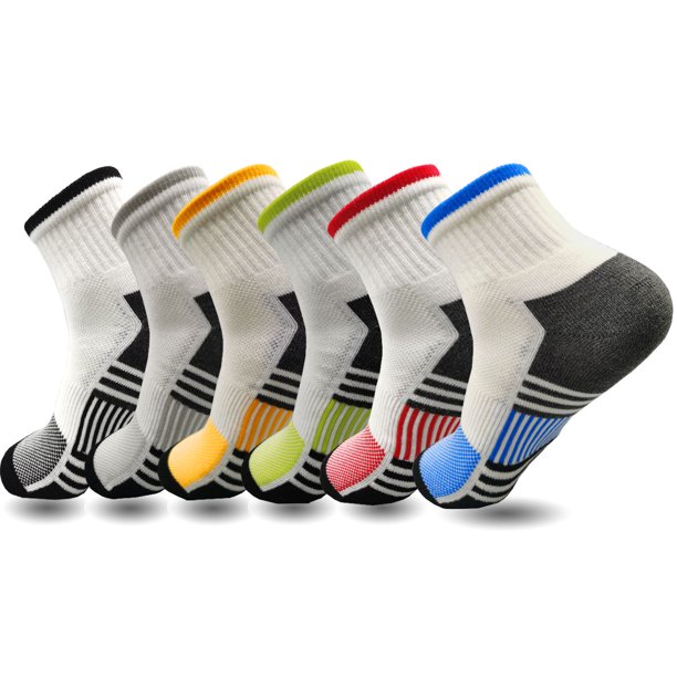 Lavencious Cushioned Low Cut Sport Ankle Athletic Socks for Men, 6